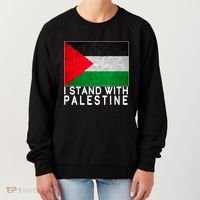 I Stand With Palestine Supporters Free Gaza Jerusalem Mosque Women's Sweatshirt thumb 0