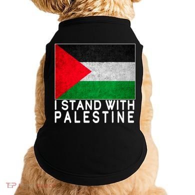 I Stand With Palestine Supporters Free Gaza Jerusalem Mosque Doggie Tank