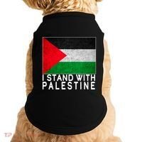 I Stand With Palestine Supporters Free Gaza Jerusalem Mosque Doggie Tank thumb 0