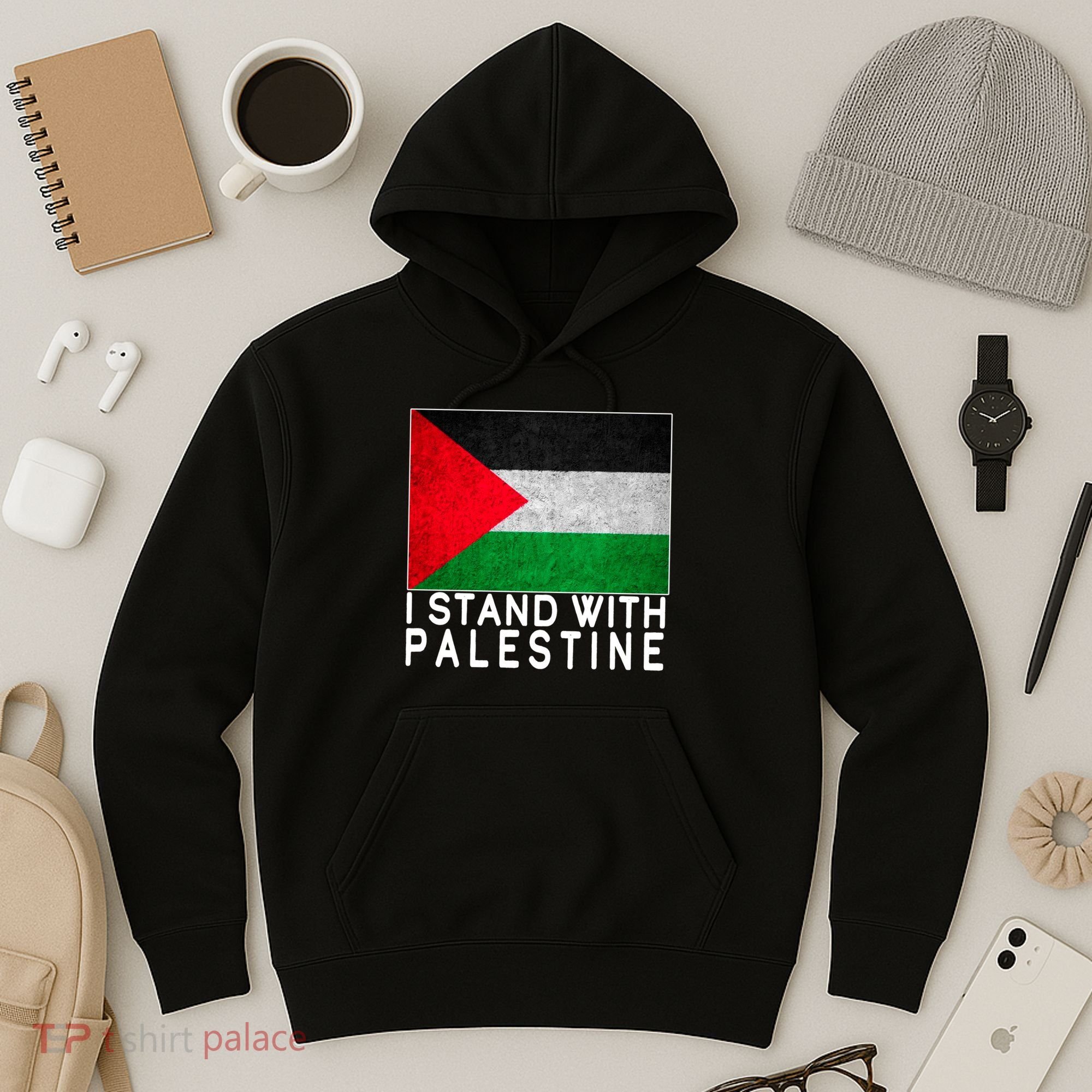 I Stand With Palestine Supporters Free Gaza Jerusalem Mosque Hoodie