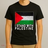 I Stand With Palestine Supporters Free Gaza Jerusalem Mosque T-Shirt thumb 3