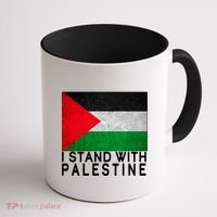 I Stand With Palestine Supporters Free Gaza Jerusalem Mosque Coffee Mug thumb 1