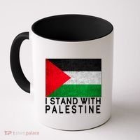 I Stand With Palestine Supporters Free Gaza Jerusalem Mosque Coffee Mug thumb 0