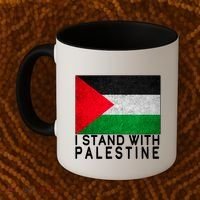 I Stand With Palestine Supporters Free Gaza Jerusalem Mosque Coffee Mug thumb 2