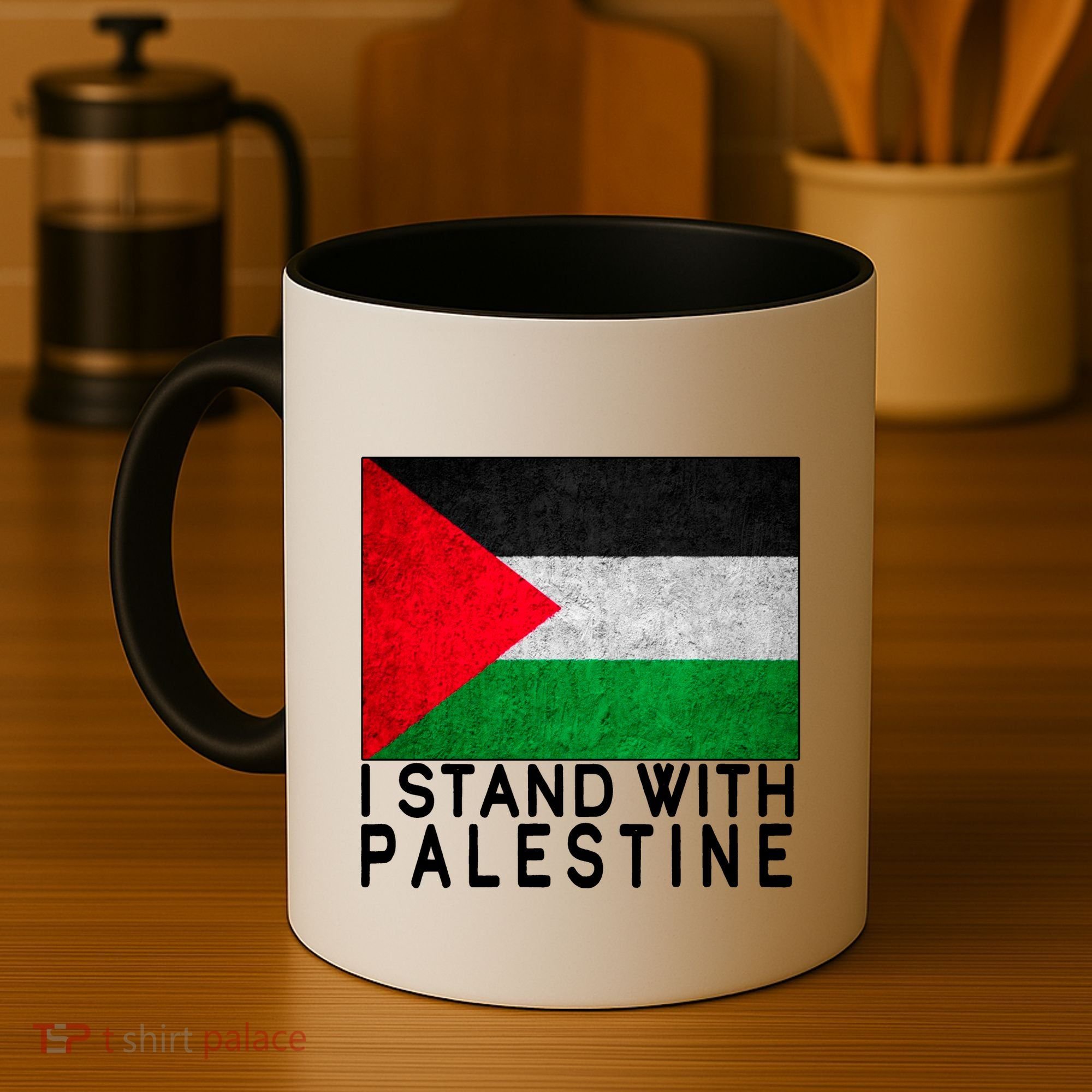 I Stand With Palestine Supporters Free Gaza Jerusalem Mosque Coffee Mug