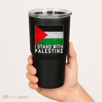 I Stand With Palestine Supporters Free Gaza Jerusalem Mosque Tumbler thumb 2