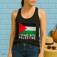 I Stand With Palestine Supporters Free Gaza Jerusalem Mosque Women's Tank Top thumb 2