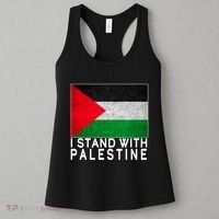 I Stand With Palestine Supporters Free Gaza Jerusalem Mosque Women's Tank Top thumb 3