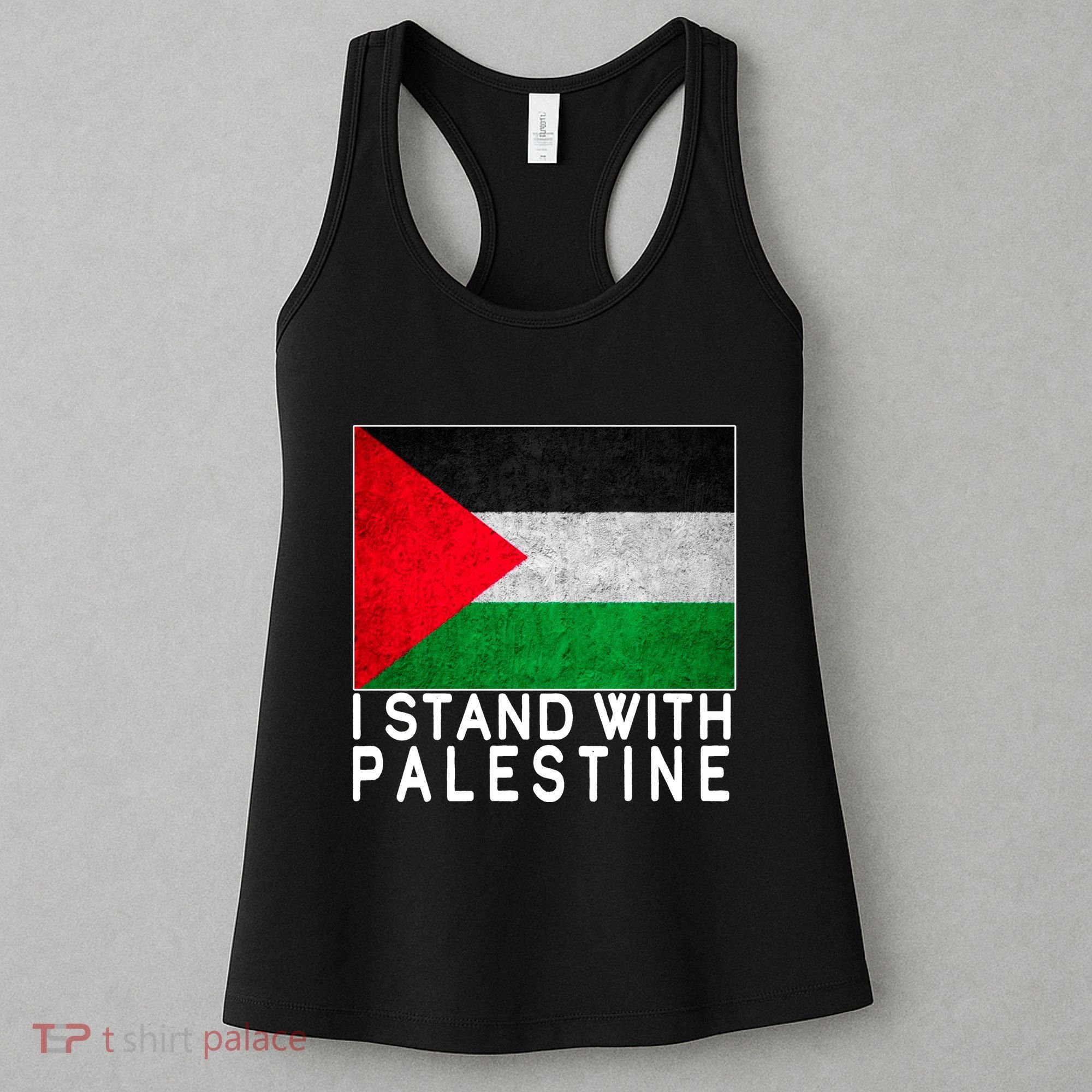 I Stand With Palestine Supporters Free Gaza Jerusalem Mosque Women's Tank Top