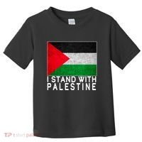 I Stand With Palestine Supporters Free Gaza Jerusalem Mosque Toddler T-Shirt thumb 0