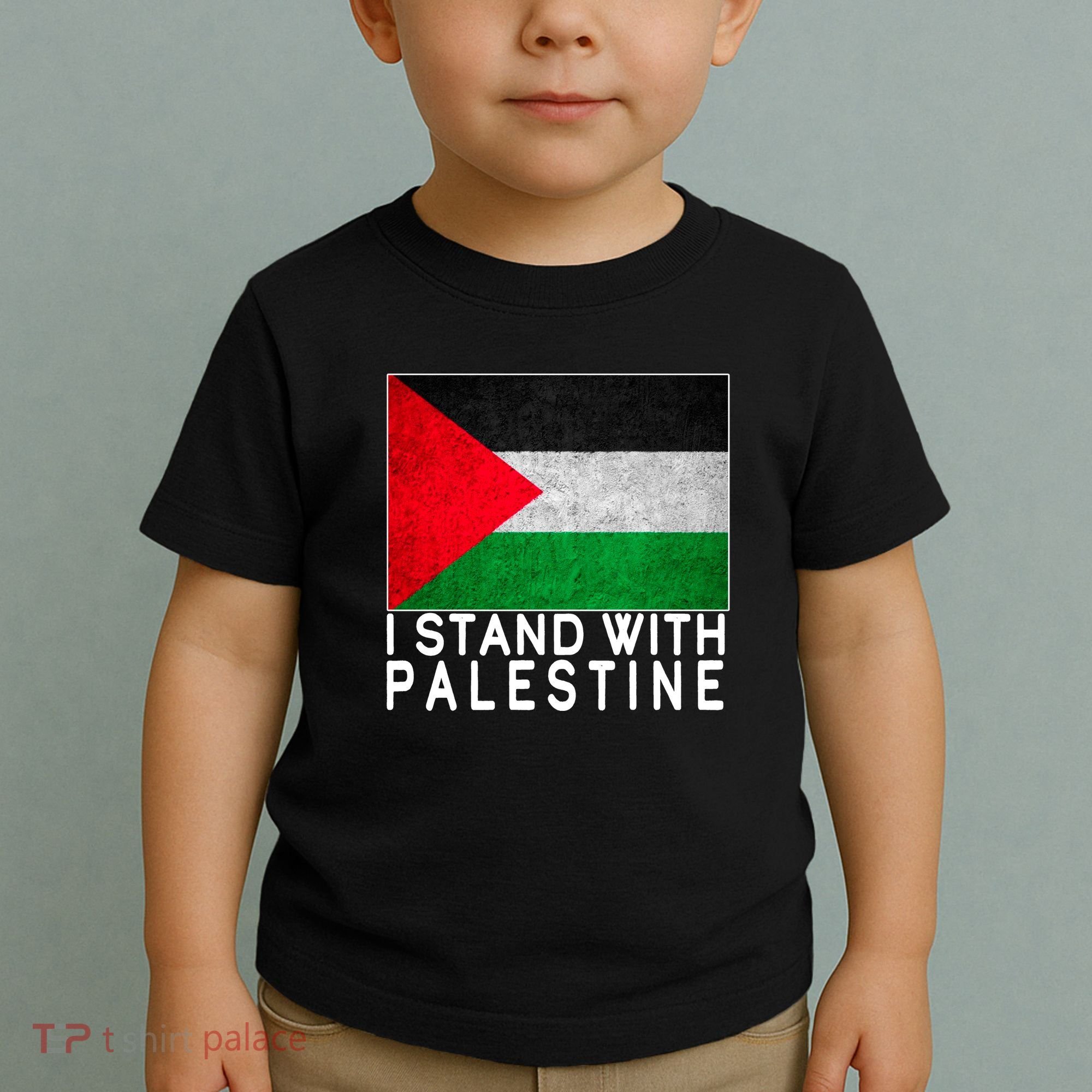 I Stand With Palestine Supporters Free Gaza Jerusalem Mosque Toddler T-Shirt