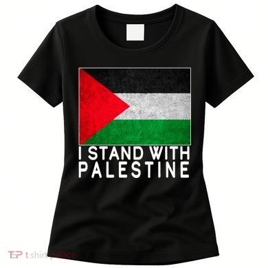 I Stand With Palestine Supporters Free Gaza Jerusalem Mosque Women's T-Shirt
