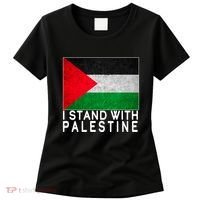 I Stand With Palestine Supporters Free Gaza Jerusalem Mosque Women's T-Shirt thumb 0
