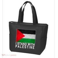 I Stand With Palestine Supporters Free Gaza Jerusalem Mosque Tote Bag thumb 3