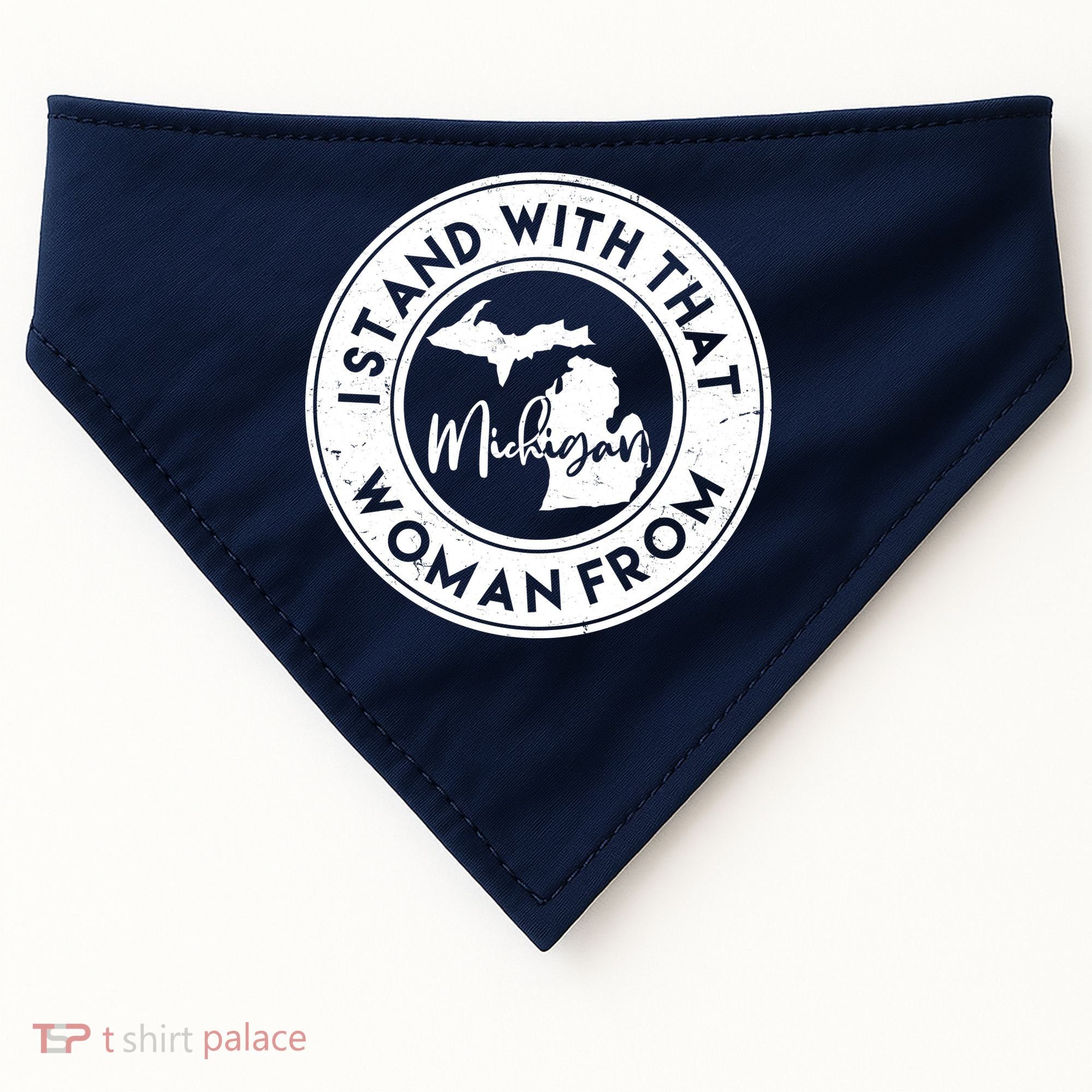 I Stand With That Woman From Michigan USA-Made Doggie Bandana