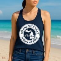 I Stand With That Woman From Michigan Women's Tank Top thumb 2