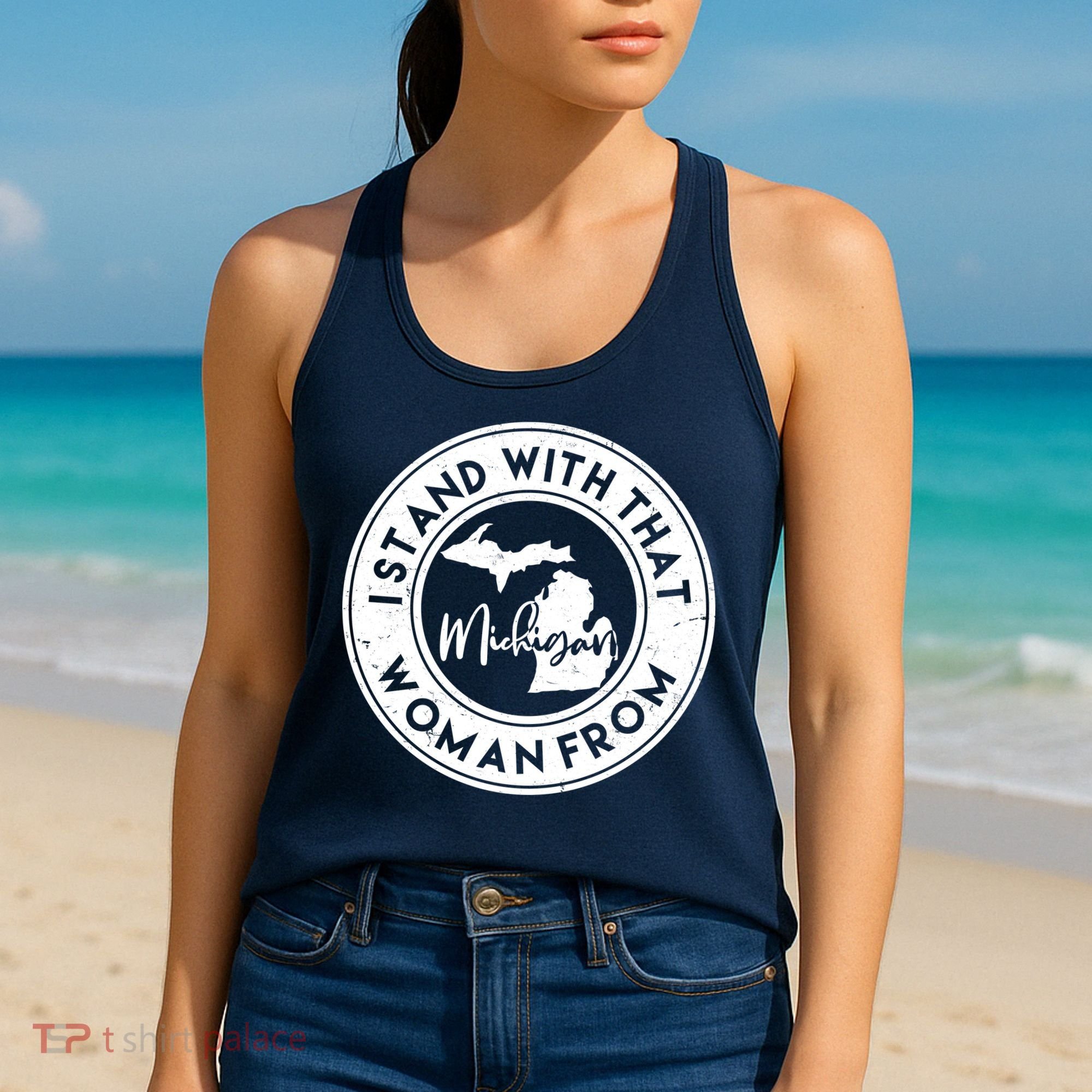 I Stand With That Woman From Michigan Women's Tank Top