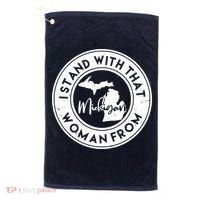 I Stand With That Woman From Michigan Golf Towel thumb 0