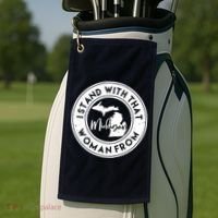 I Stand With That Woman From Michigan Golf Towel thumb 2