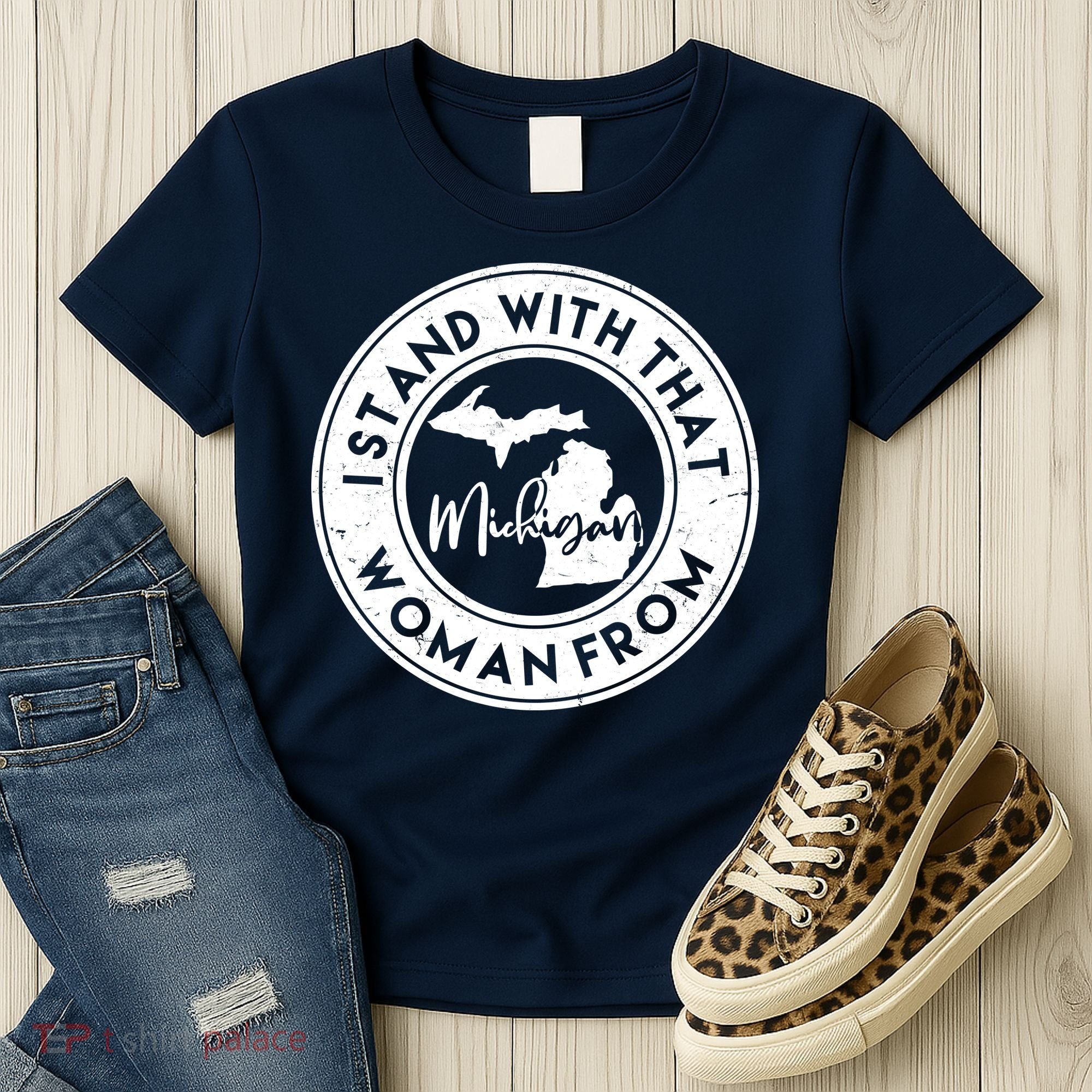 I Stand With That Woman From Michigan Women's T-Shirt