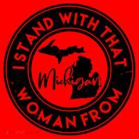 I Stand With That Woman From Michigan Santa Hat thumb 1