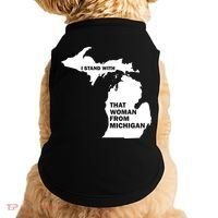 I Stand With That Woman From Michigan Social Justice Doggie Tank thumb 0