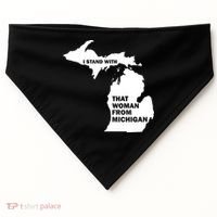 I Stand With That Woman From Michigan Social Justice USA-Made Doggie Bandana thumb 0