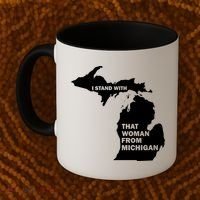I Stand With That Woman From Michigan Social Justice Coffee Mug thumb 2