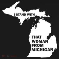 I Stand With That Woman From Michigan Social Justice Women's Hoodie thumb 2