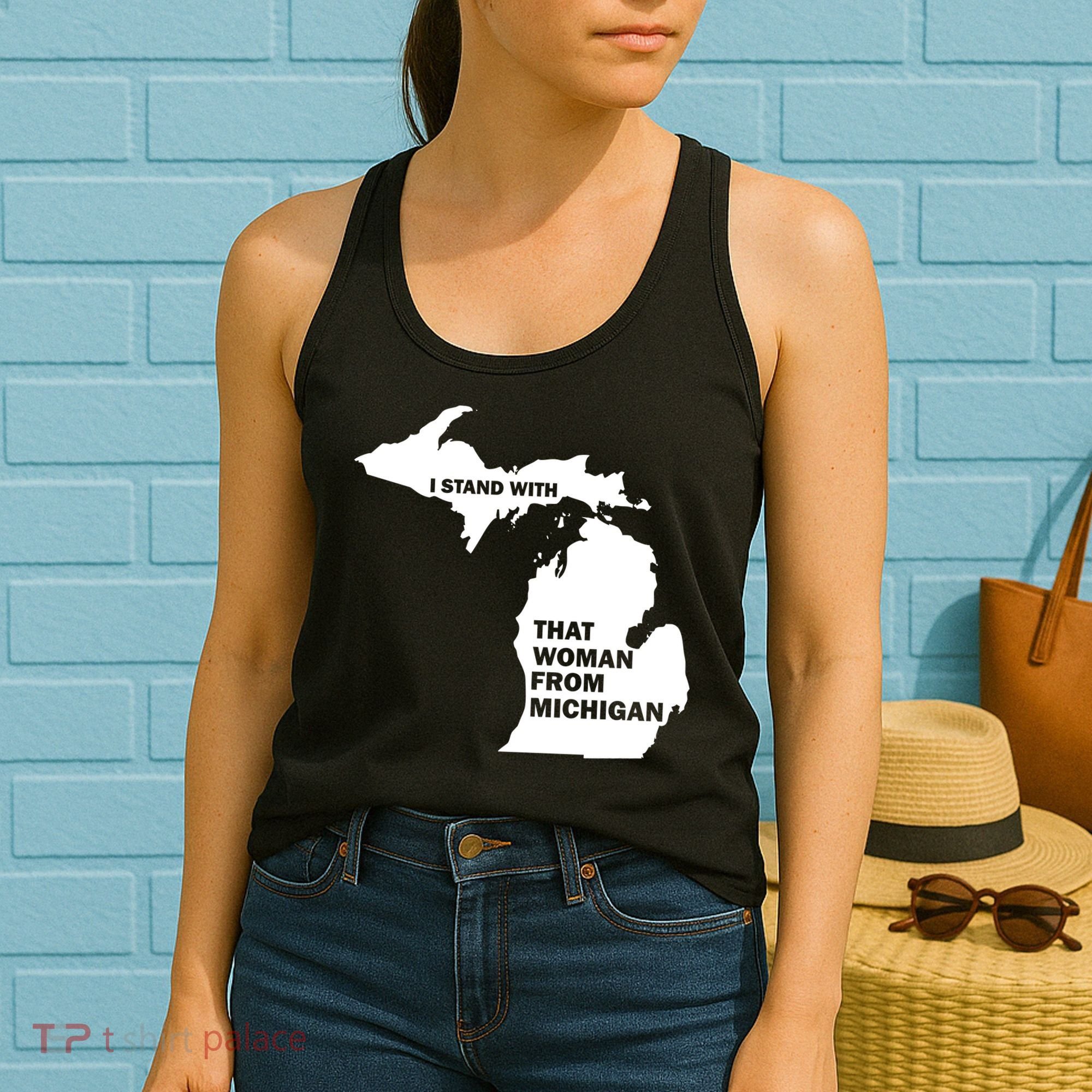 I Stand With That Woman From Michigan Social Justice Women's Tank Top