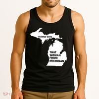 I Stand With That Woman From Michigan Social Justice Tank Top thumb 3