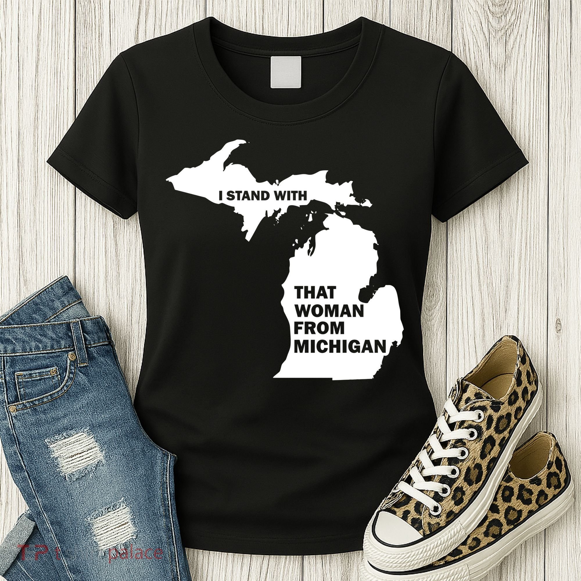 I Stand With That Woman From Michigan Social Justice Women's T-Shirt