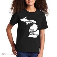 I Stand With That Woman From Michigan Social Justice Kids T-Shirt thumb 2