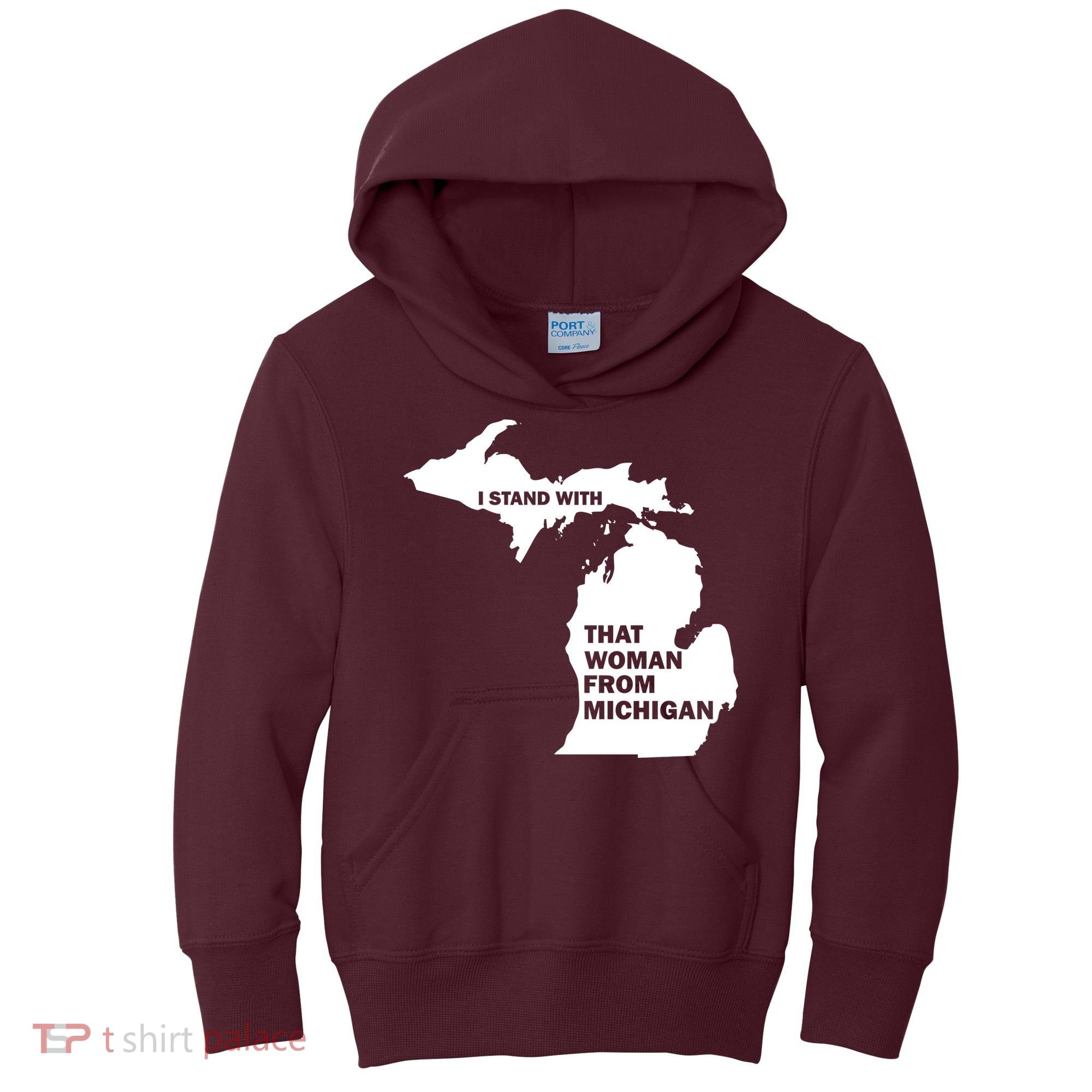 I Stand With That Woman From Michigan Social Justice Kids Hoodie