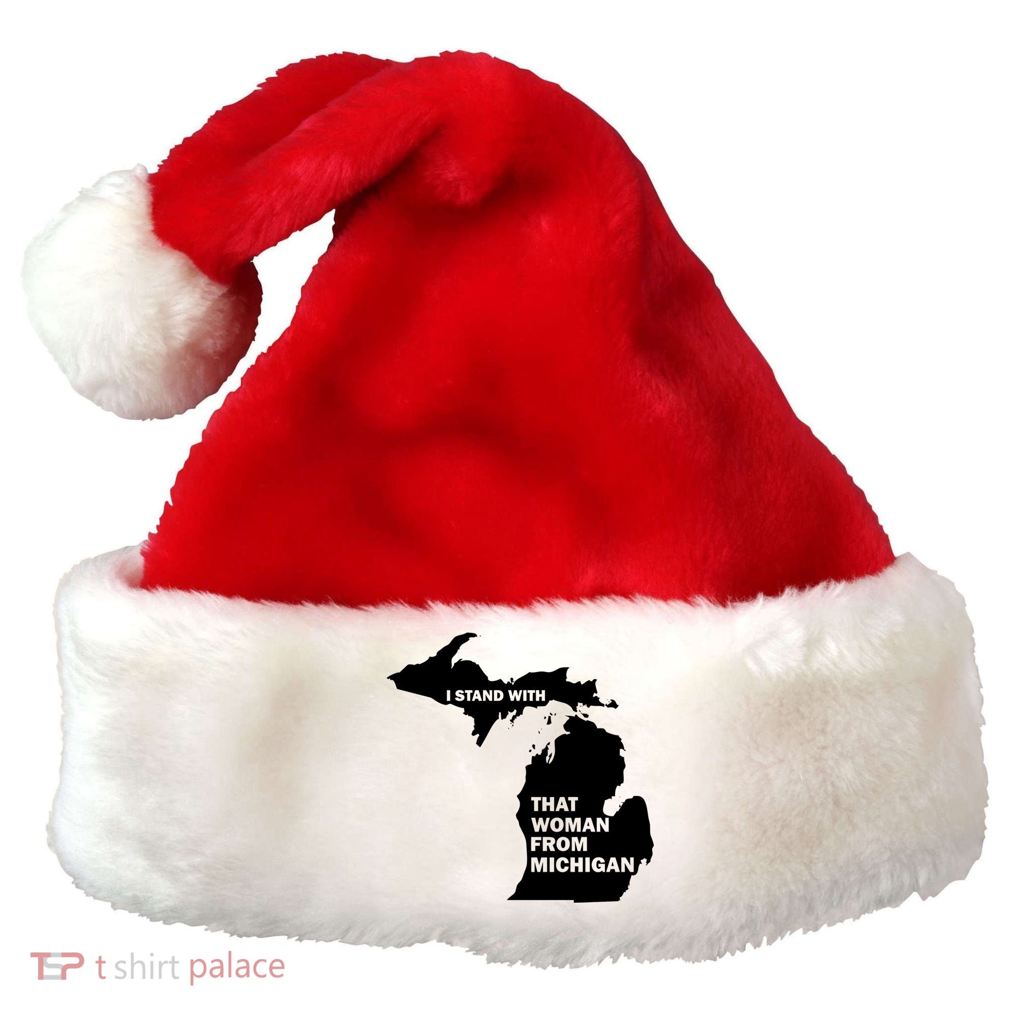 I Stand With That Woman From Michigan Social Justice Santa Hat