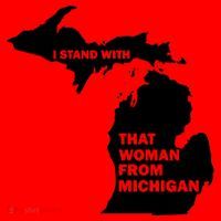 I Stand With That Woman From Michigan Social Justice Santa Hat thumb 1