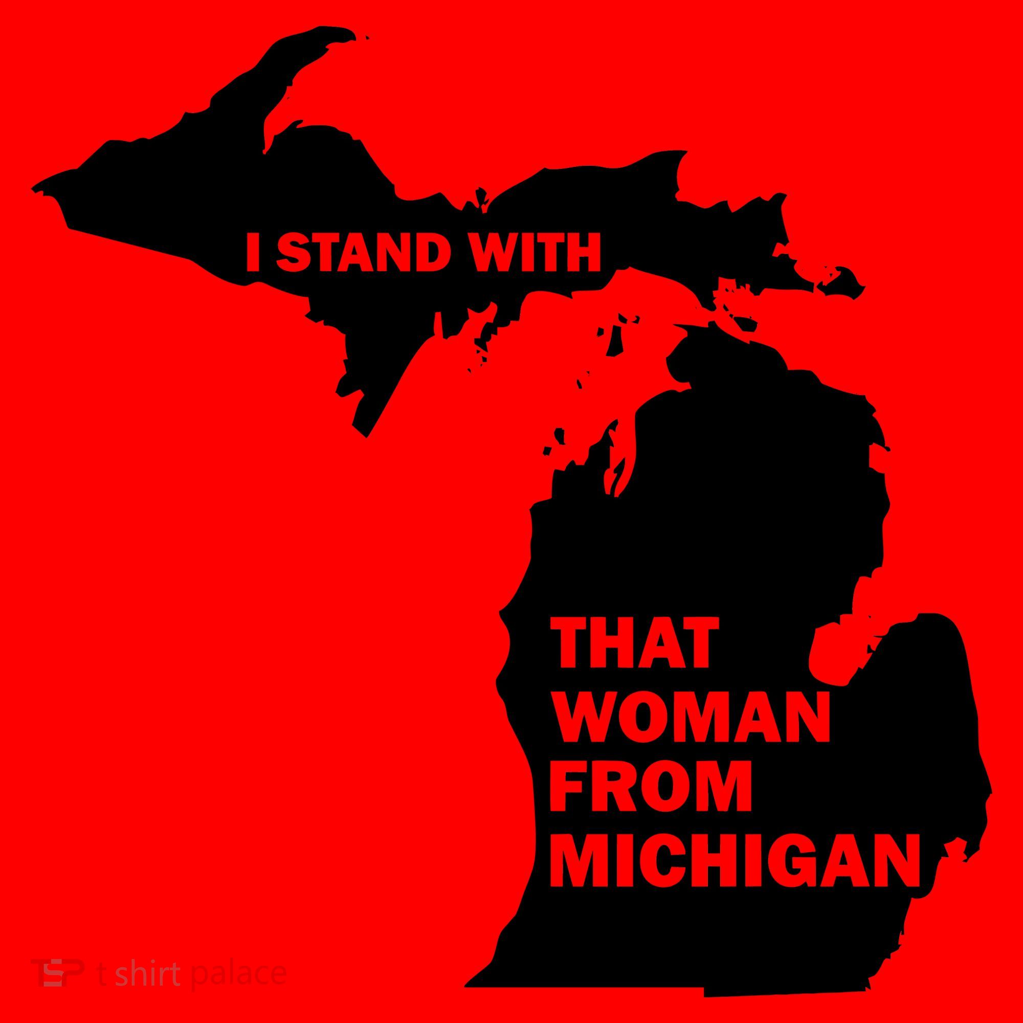 I Stand With That Woman From Michigan Social Justice Santa Hat