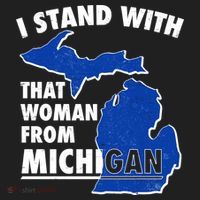 I Stand With That Woman From Michigan Support Women's Sweatshirt thumb 2