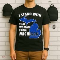 I Stand With That Woman From Michigan Support T-Shirt thumb 6