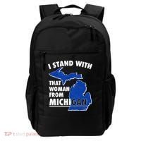 I Stand With That Woman From Michigan Support Backpack thumb 0