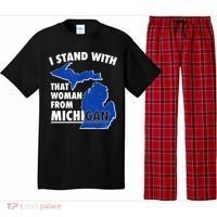 I Stand With That Woman From Michigan Support Pajama Set thumb 0