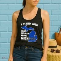 I Stand With That Woman From Michigan Support Women's Tank Top thumb 2