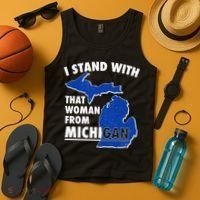 I Stand With That Woman From Michigan Support Tank Top thumb 4