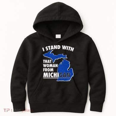I Stand With That Woman From Michigan Support Kids Hoodie