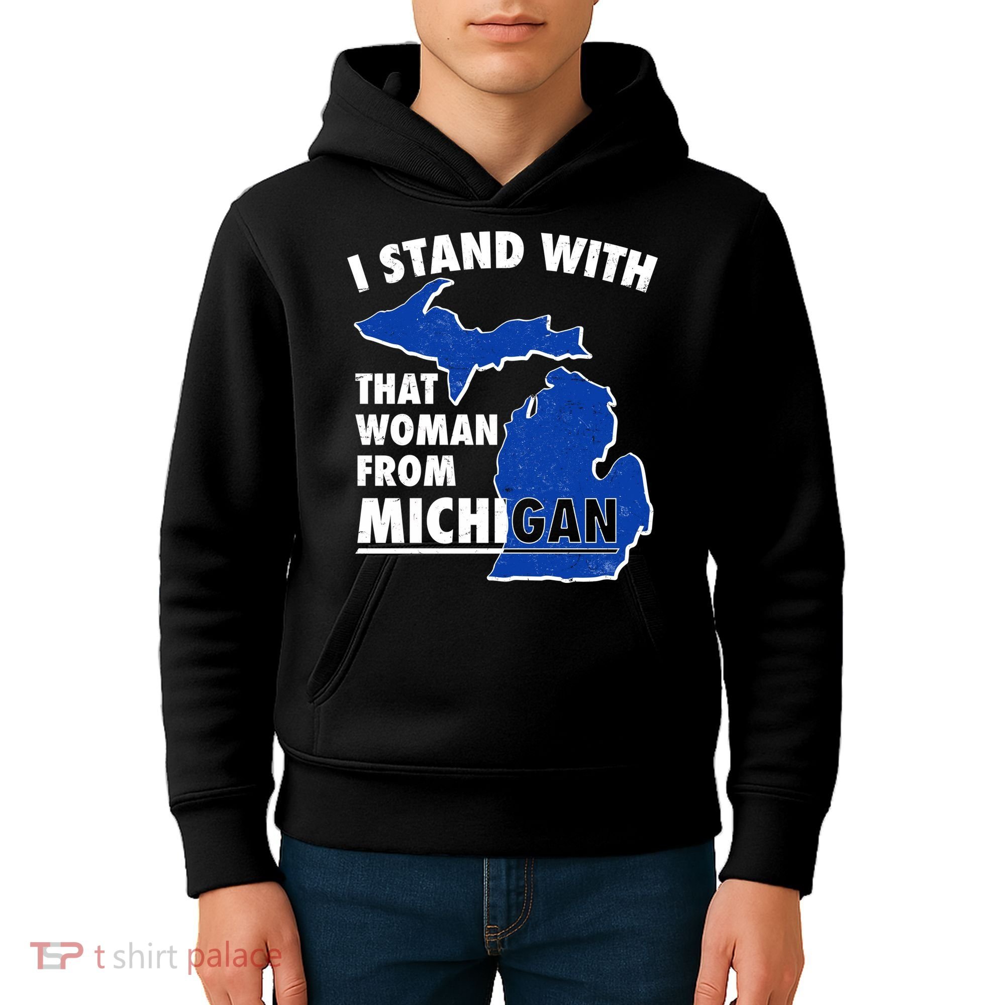 I Stand With That Woman From Michigan Support Kids Hoodie