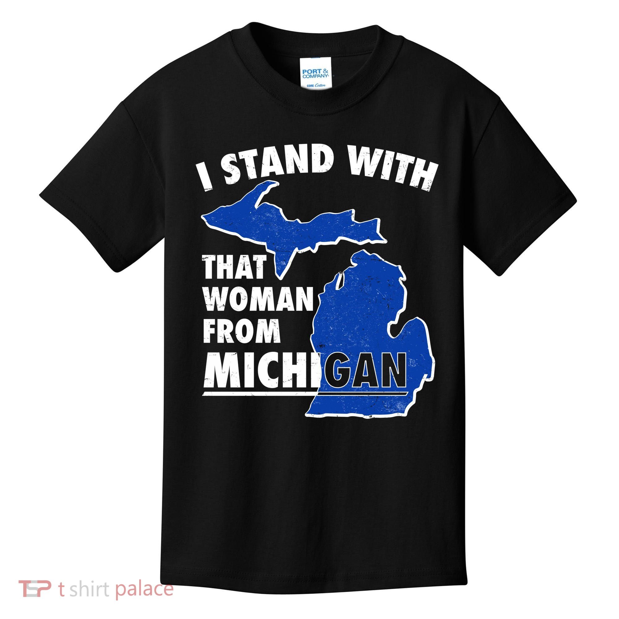I Stand With That Woman From Michigan Support Kids T-Shirt