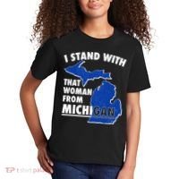 I Stand With That Woman From Michigan Support Kids T-Shirt thumb 2