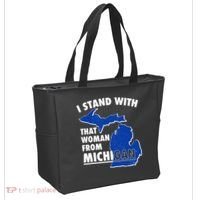 I Stand With That Woman From Michigan Support Tote Bag thumb 2