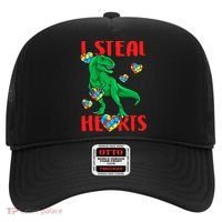 I Steal Hearts Autism Awareness Dinosaur Hat thumb 0