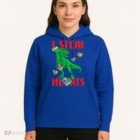 I Steal Hearts Autism Awareness Dinosaur Hoodie thumb 5
